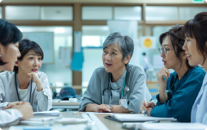 様々な専門職の豊富なスタッフ