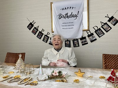100歳！！おめでとうございます【つる】